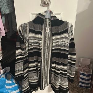 Black & Grey Cardigan from Charlotte Russe